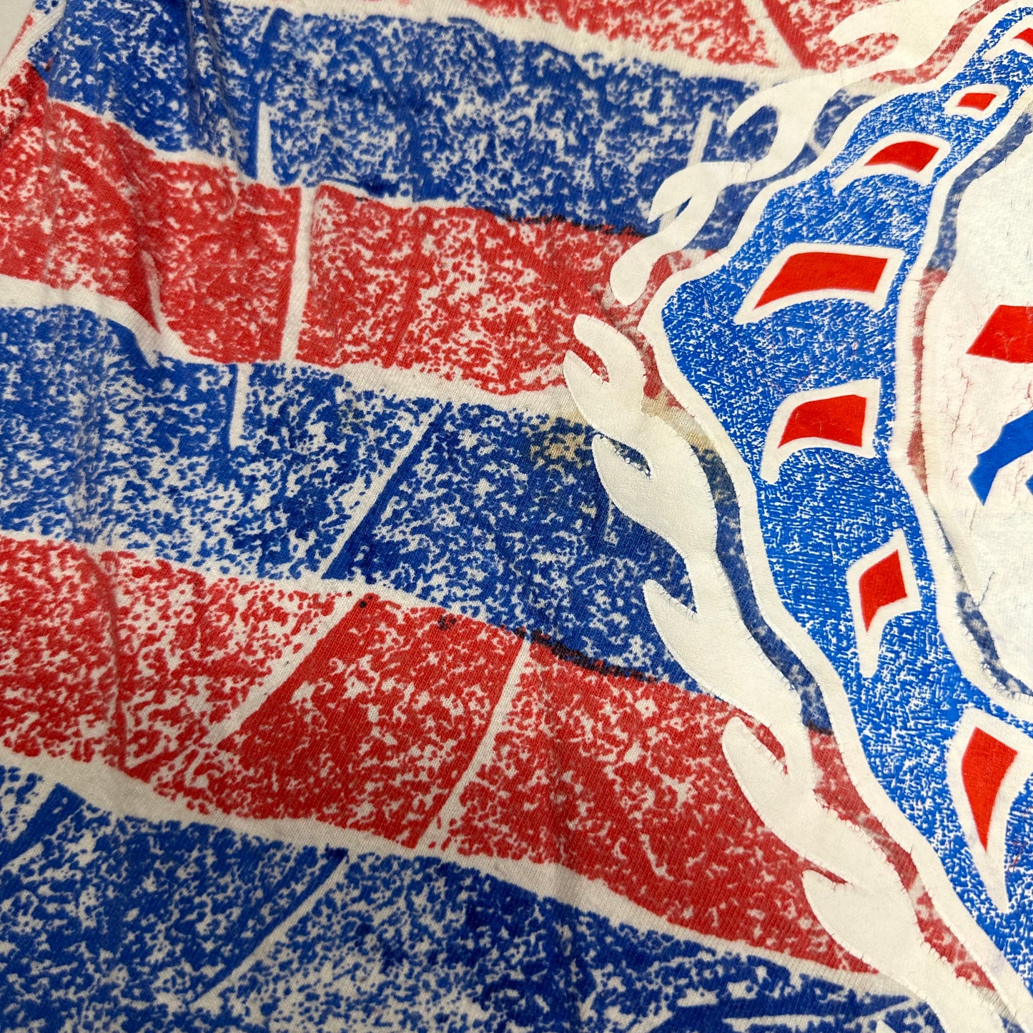 Vintage Buffalo Bills Mendez All Over Print Shirt Size XL