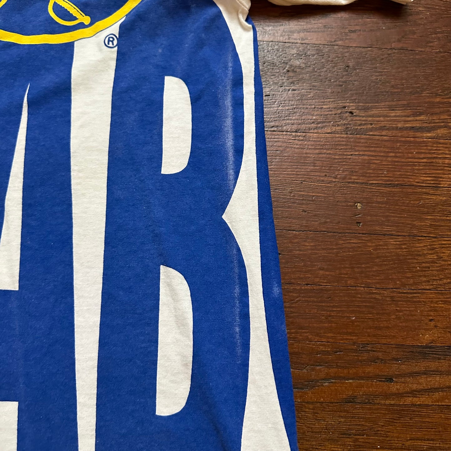 Vintage Buffalo Sabres Royal Logo Starter Double Sided Shirt Size M/L