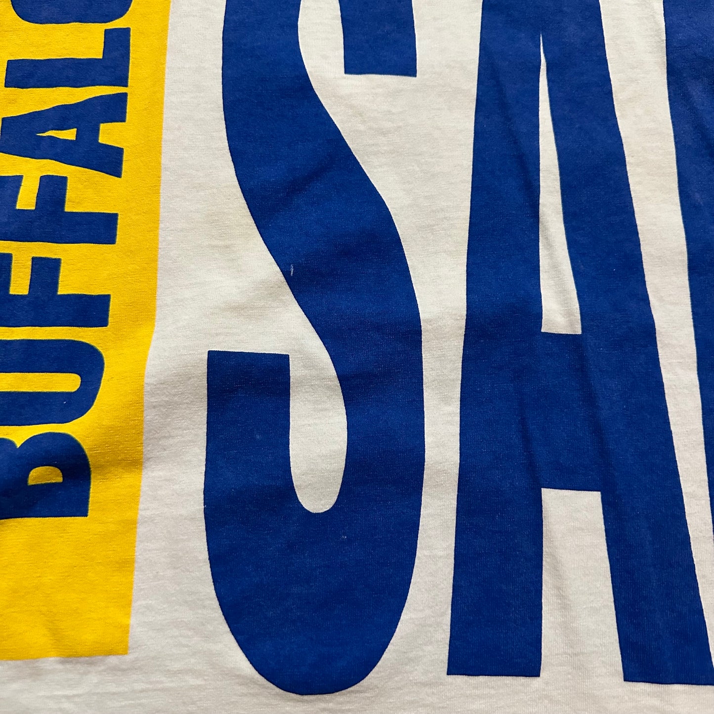 Vintage Buffalo Sabres Royal Logo Starter Double Sided Shirt Size M/L