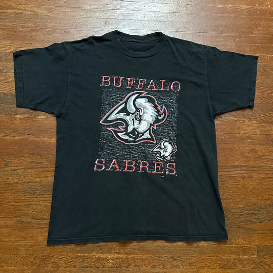 Vintage 1990s Buffalo Sabres Goathead Shirt Size XL