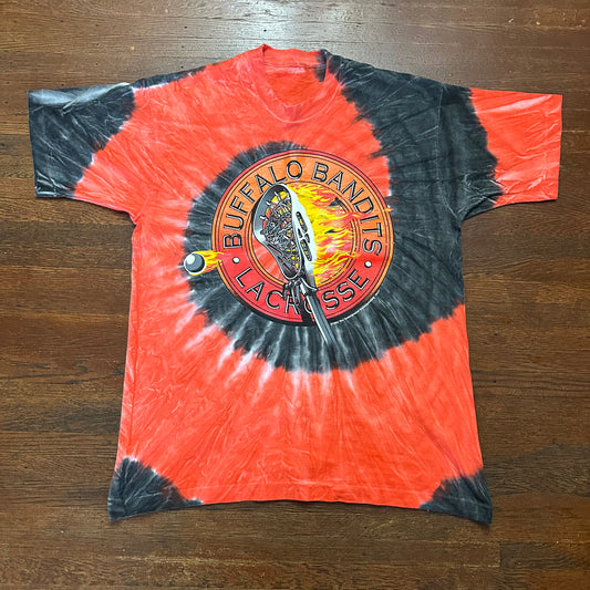 Vintage 1993 Buffalo Bandits Lacrosse Tie Dye Shirt Size L/XL