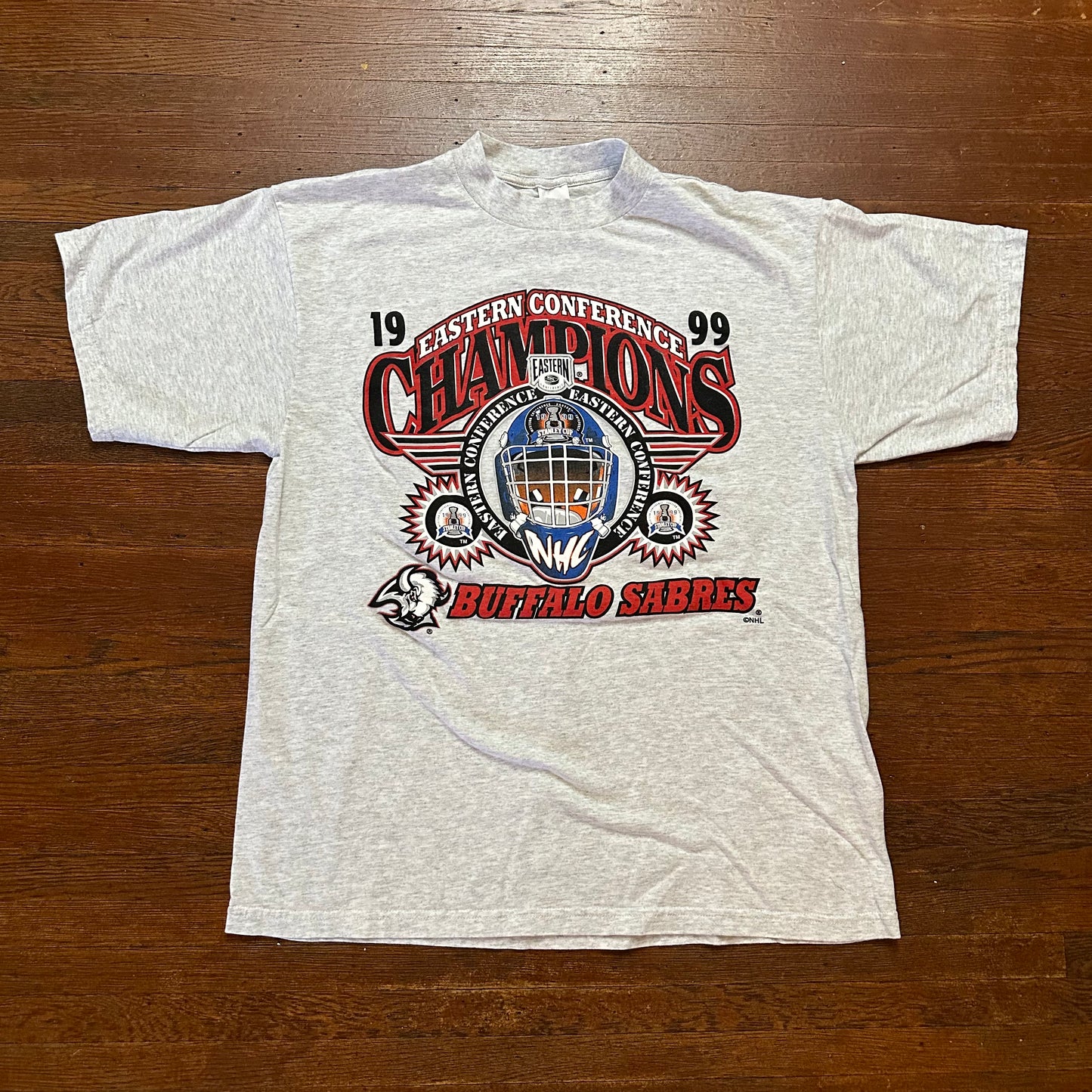 Vintage 1990s Buffalo Sabres Goathead Shirt Size XL